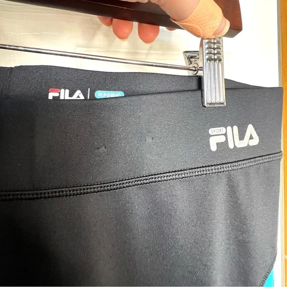 FILA Sport Running Black Active Capri Leggings - Picture 3 of 6
